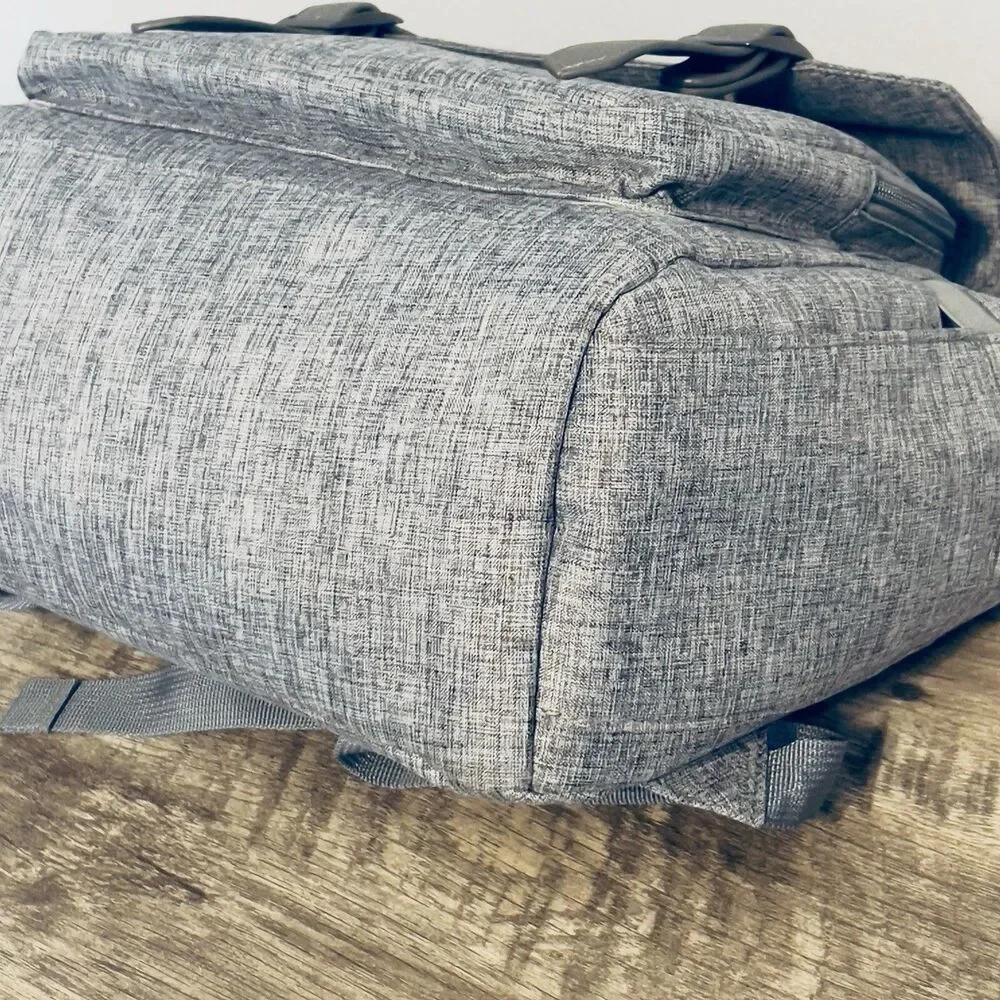 YALUNDISI Vintage Backpack Travel Laptop Backpack with usb Gray Greay NWOT - Picture 8 of 14